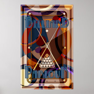 Billiard Parlor Panic Poster
