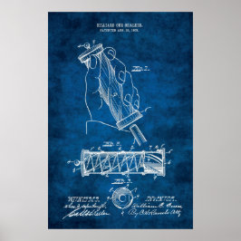 Billiard Patent Art #12 Bassäng rumsdekoration Poster