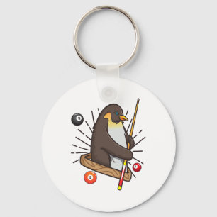 Billiard Penguin Hustler Bassäng Shirts Girls Snoo Nyckelring
