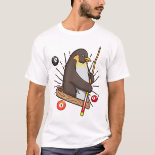 Billiard Penguin Hustler Bassäng Shirts Girls Snoo T Shirt