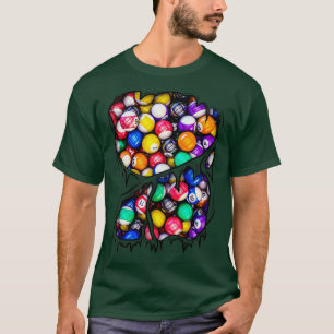 Billiard Player Bassäng Bollar Inside Idrottsman H T Shirt