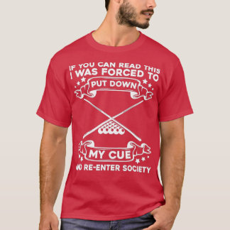 Billiard Player - Billard 8-Boll Bassäng T Shirt