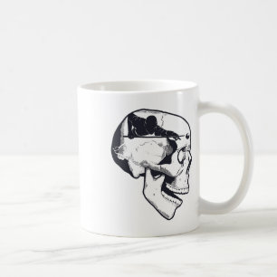 Billiard Player Brain Skull Billiards Bord Rack C Kaffemugg