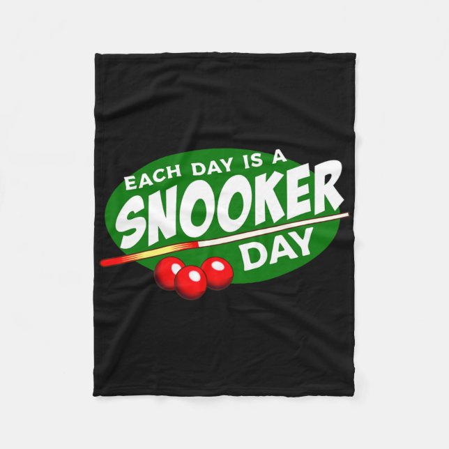 Billiard Player Snooker Bassäng Game Älskare Funny Fleecefilt (Framsidan)
