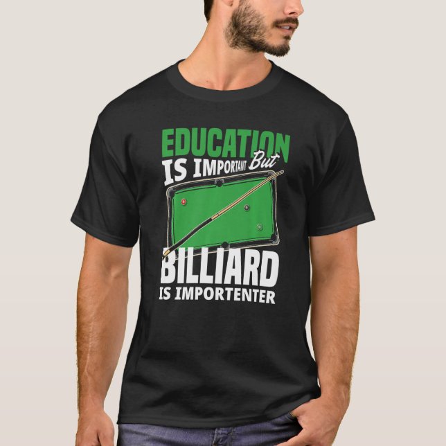 Billiard Player Snooker  Pool Player T Shirt (Framsida)