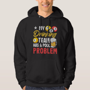 Billiard Players 8Boll Min dricksgrupp har Bassäng Hoodie