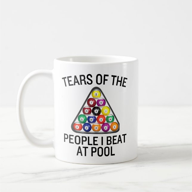 Billiard Poolspelare Mugg (Vänster)