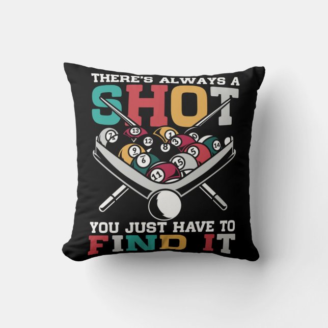 Billiard Quote Funny 8 Boll Player Kudde (Framsida)