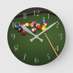 Billiard Rund Klocka