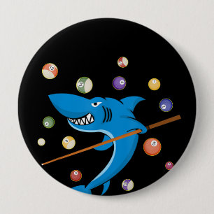 Billiard Shark 8 Boll Player Bassäng Bord Cue Stic Knapp