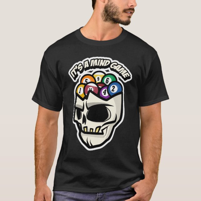 Billiard - sitt sinnelag t shirt (Framsida)
