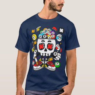 Billiard Skull T Shirt
