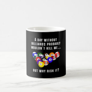 Billiard Snooker Bassäng Billiards 8 Boll Funny Gi Kaffemugg