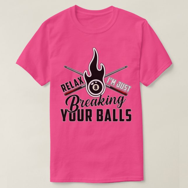 Billiard snooker bassäng boll bassäng-presentidé t shirt (Design framsida)