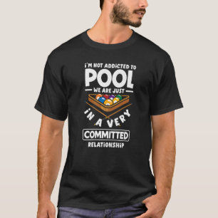 Billiard Snooker Player Beroende till Bassäng T Shirt