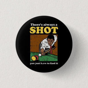 Billiard Snooker Retro Knapp