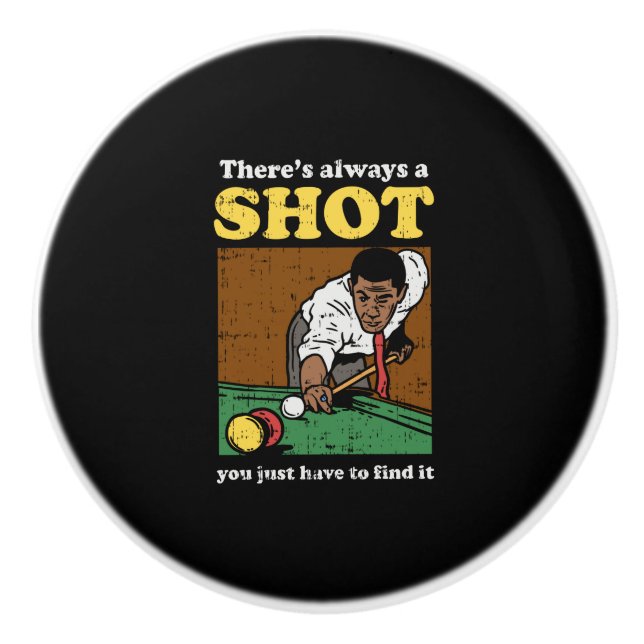 Billiard Snooker Retro Knopp (Framsidan)