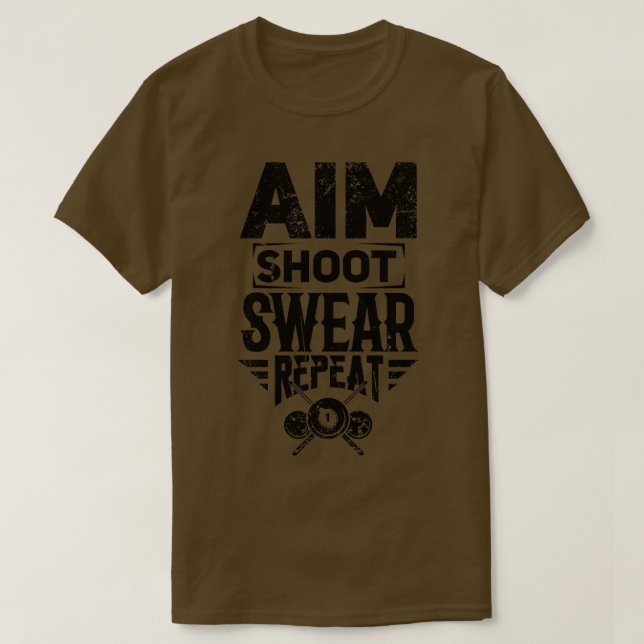 Billiard Snooker T Shirt (Design framsida)