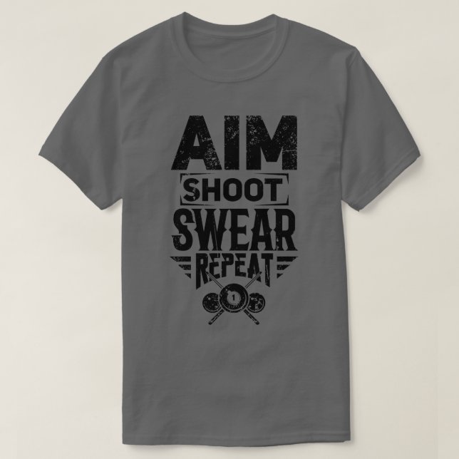 Billiard Snooker T Shirt (Design framsida)