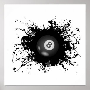 Billiard Urban Stil Poster