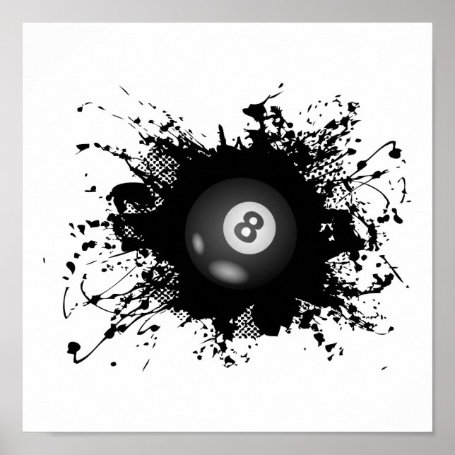 Billiard Urban Stil Poster (Framsidan)