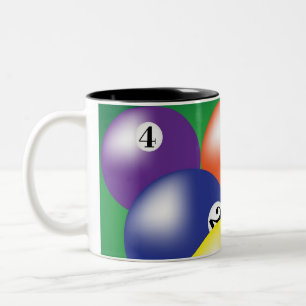 Billiardbakgrund Två-Tonad Mugg