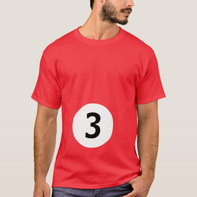 Billiardboll 3 t-shirt (Framsida)