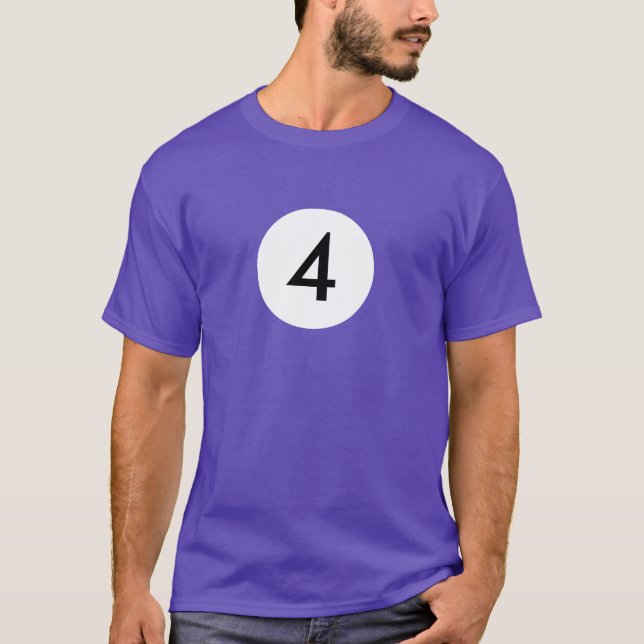 Billiardboll 4 t-shirt (Framsida)