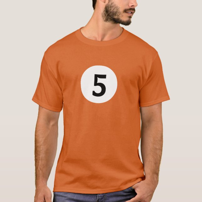 Billiardboll 5 t-shirt (Framsida)