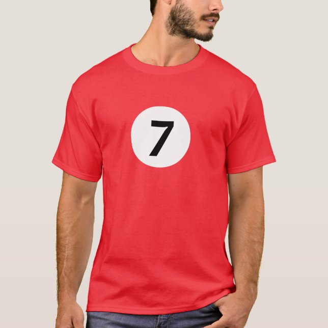 Billiardboll 7 t-shirt (Framsida)
