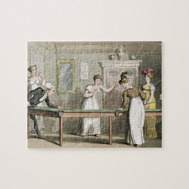 Billiardbord, från 'turnera av Dr Syntax in Pussel (Horisontell)