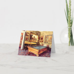 Billiardrum Degas by Notecard Kort