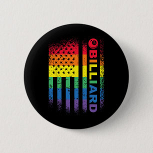 Billiards 8-boll Bassäng Billiard American Flagga  Knapp