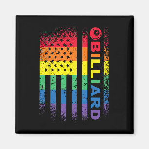 Billiards 8-boll Bassäng Billiard American Flagga Magnet