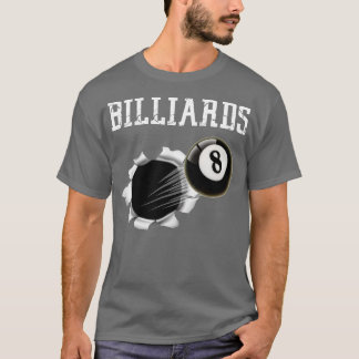 Billiards, 8 Boll, Bassäng Shark, Idrotten Zany Br T Shirt