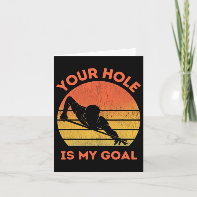 Billiards Älskare Funny Boll Bassäng Players Poolr Kort (Framsida)