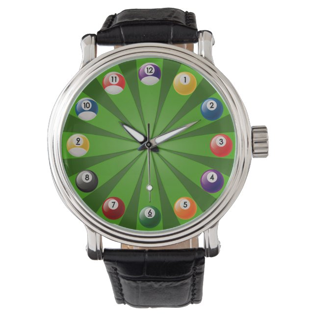 Billiards Armbandsur (Framsida)