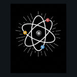 Billiards Atom Funny Science 8-Boll Bassäng Snooke Poster<br><div class="desc">Det här är perfektens t-shirt för alla miljardspelare,  bassäng älskare eller miljarderentusiaster. Visa kärlek för bassäng-lekar med coolans t-shirt.</div>