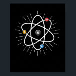 Billiards Atom Funny Science 8-Boll Bassäng Snooke Poster<br><div class="desc">Det här är perfektens t-shirt för alla miljardspelare,  bassäng älskare eller miljarderentusiaster. Visa kärlek för bassäng-lekar med coolans t-shirt.</div>