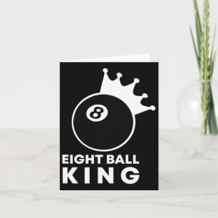 Billiards åttaBoll Kung 8 Boll Bassäng Player Luck Kort