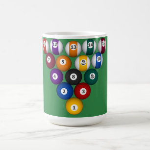 Billiards/Bassäng Bollar: Anpassningsbar Mugg
