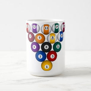 Billiards/Bassäng Bollar: Anpassningsbar Mugg