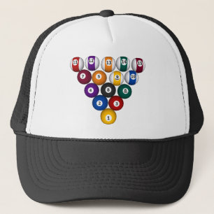 Billiards/Bassäng Bollar - Anpassningsbar Trucker Keps