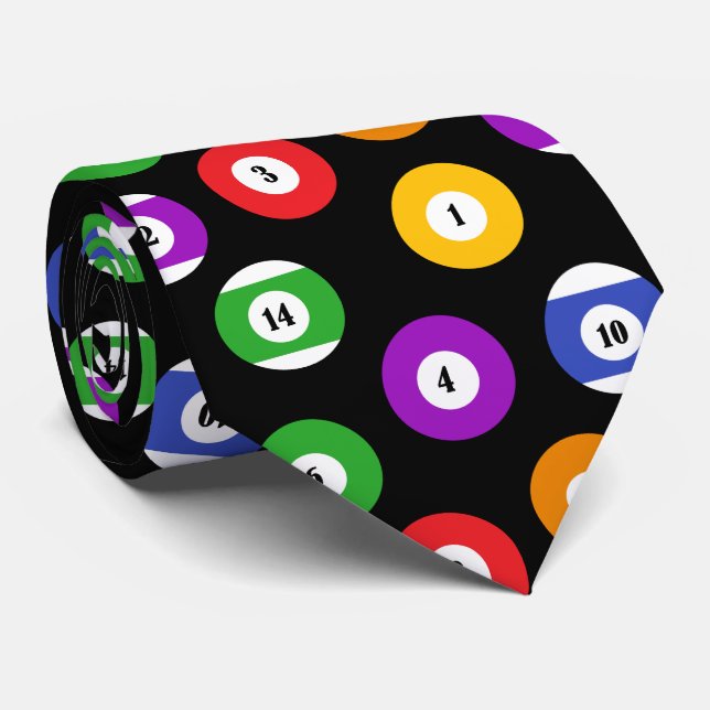 Billiards Bassäng Bollar mönstrad Slips (Rullad)