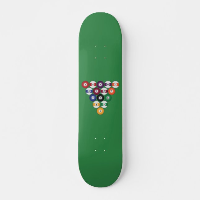 Billiards/Bassäng Bollar: Skateboard (Framsida)