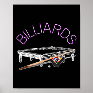 Billiards Bassäng Game Poster