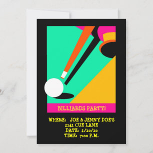 BILLIARDS ~ BASSÄNG PARTNS INBJUDANDE ~EZ TILL ANP INBJUDNINGAR