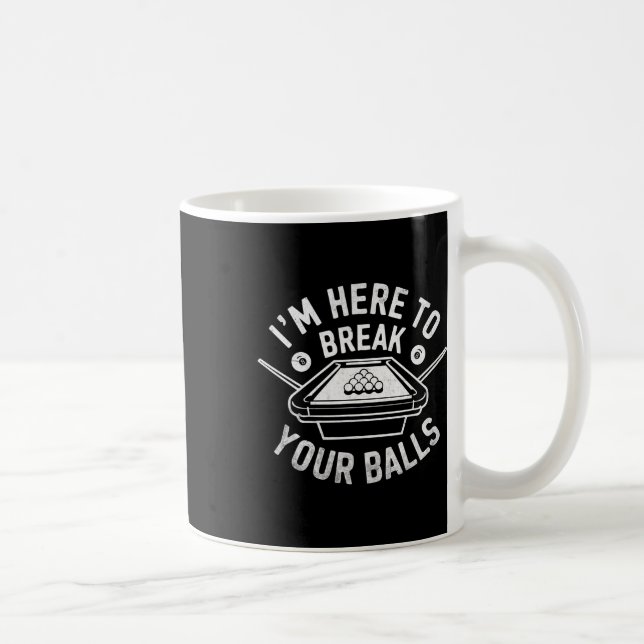 Billiards Bassäng Player Billiard här för att bryt Kaffemugg (Höger)