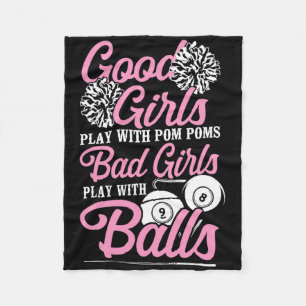 Billiards Bassäng Player Boll Girl Bra Girls Play Fleecefilt