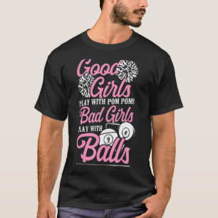 Billiards Bassäng Player Boll Girl Bra Girls Play T Shirt